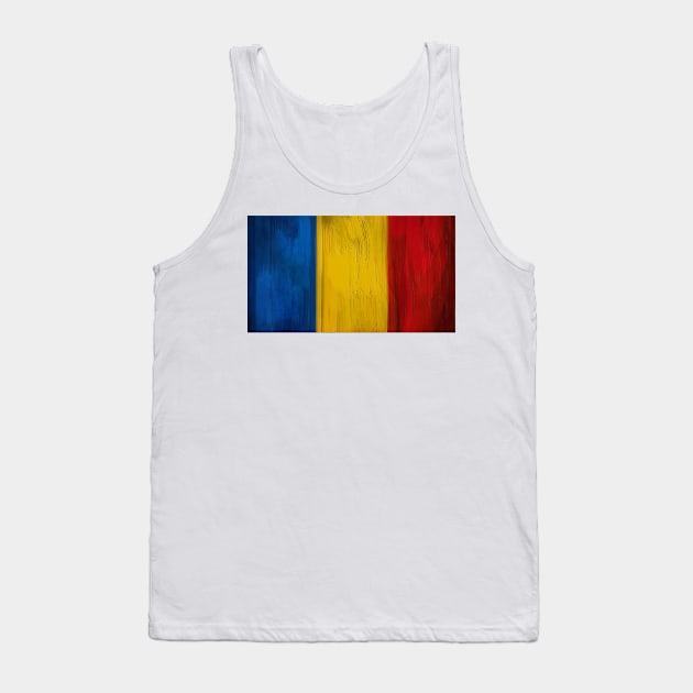 Romania Flag Tank Top by Dojaja